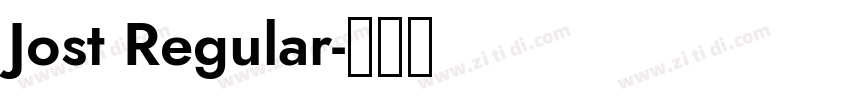 Jost Regular字体转换
